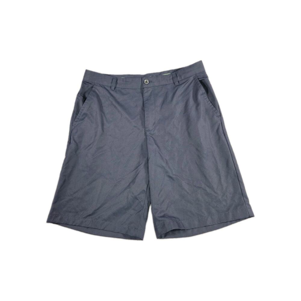 IZOD GOLF Shorts Mens Size 33 Flat Front Blue Polyester Casual C5